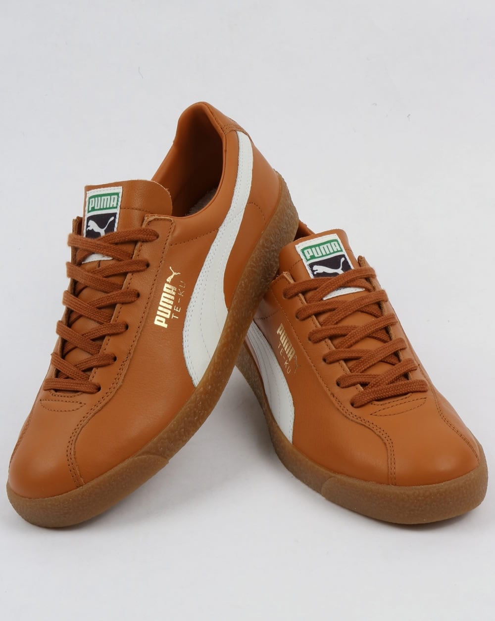 Puma Te-ku Leather og Sneakers Sudanbraun/Weiß