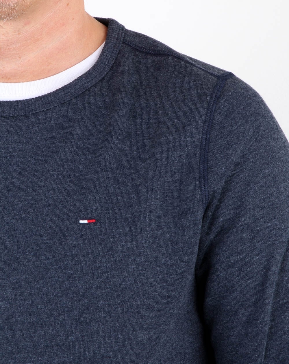 Tommy Hilfiger Baumwollfleece-Sweatshirt Marineblau