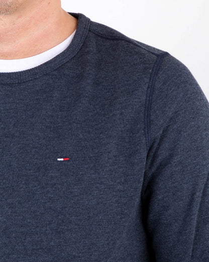 Tommy Hilfiger Baumwollfleece-Sweatshirt Marineblau