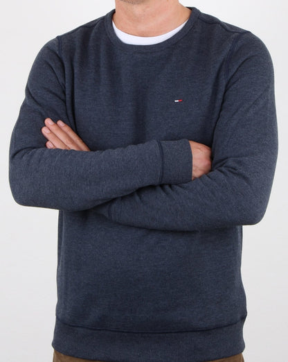 Tommy Hilfiger Baumwollfleece-Sweatshirt Marineblau