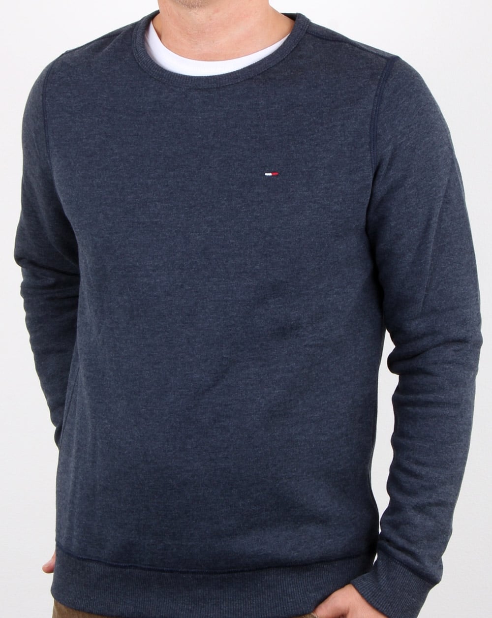 Tommy Hilfiger Baumwollfleece-Sweatshirt Marineblau