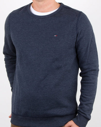 Tommy Hilfiger Baumwollfleece-Sweatshirt Marineblau