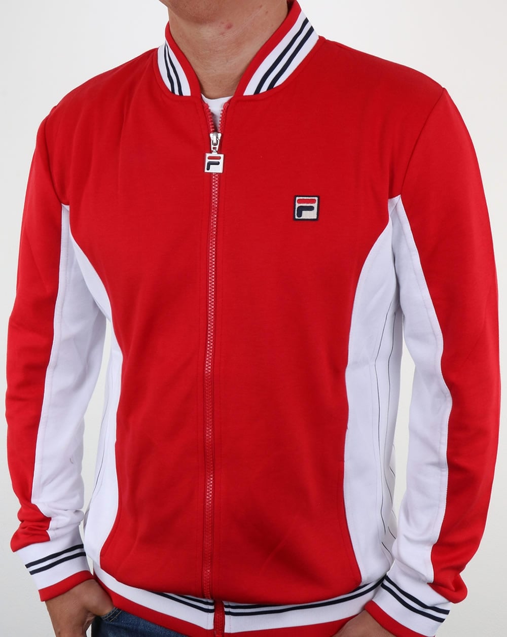 Fila Vintage Settanta Track Top Rot - Weiß