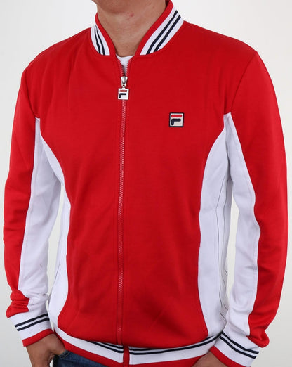 Fila Vintage Settanta Track Top Rot - Weiß