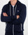 Gant Contrast Full Zip Hood in Navy-white