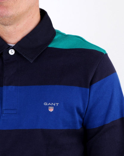 Gant Blockstreifen Heavy Rugger Abendblau