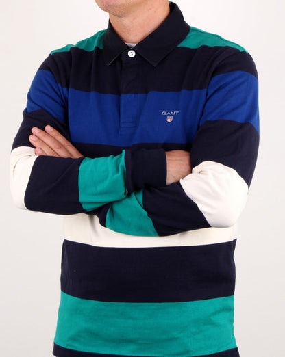 Gant Blockstreifen Heavy Rugger Abendblau
