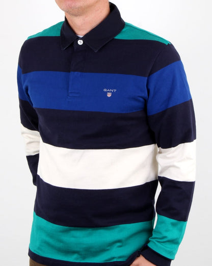 Gant Blockstreifen Heavy Rugger Abendblau