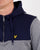 Lyle And Scott Quarter Zip Hoodie Mid Grey Marl