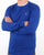 Gant Pique Crew Neck Jumper Yale Blue