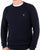 Gant Pique Crew Neck Jumper Evening Blue