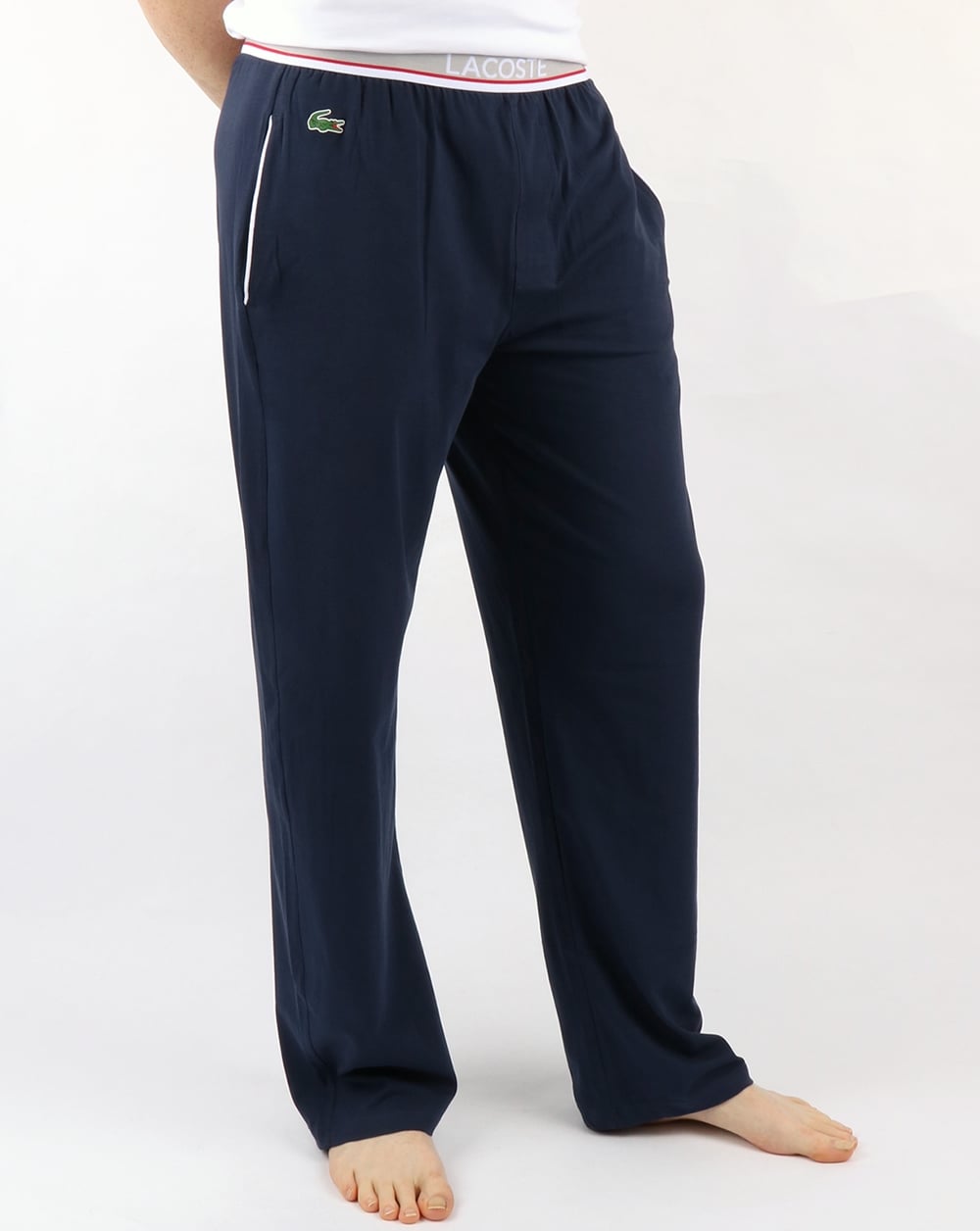 Lacoste Loungehose Dunkelblau/Grau