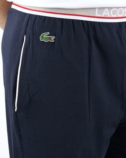 Lacoste Loungehose Dunkelblau/Grau