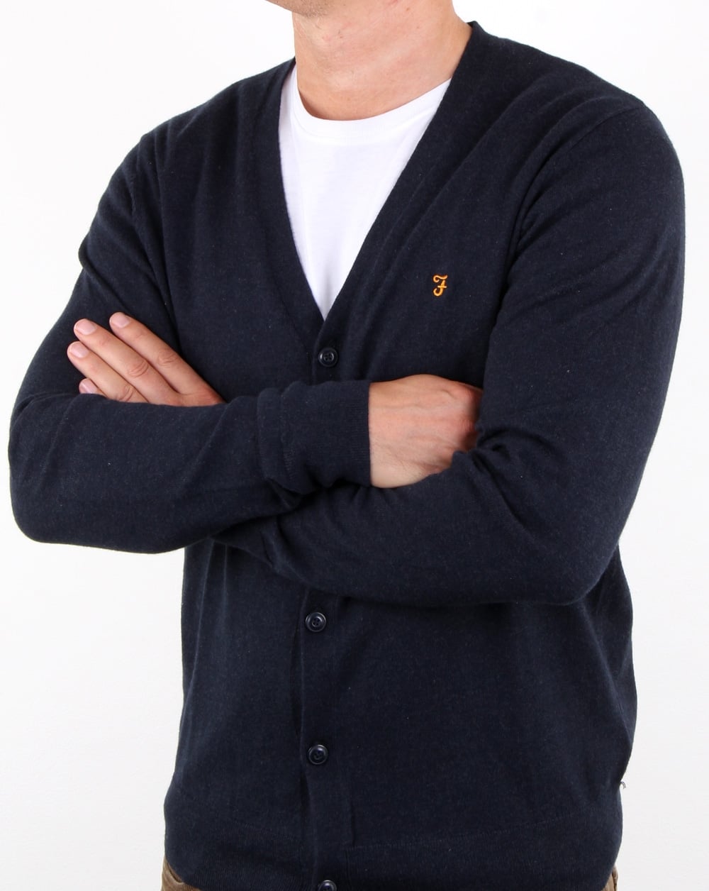 Farah – Jessie-Cardigan, Marineblau meliert