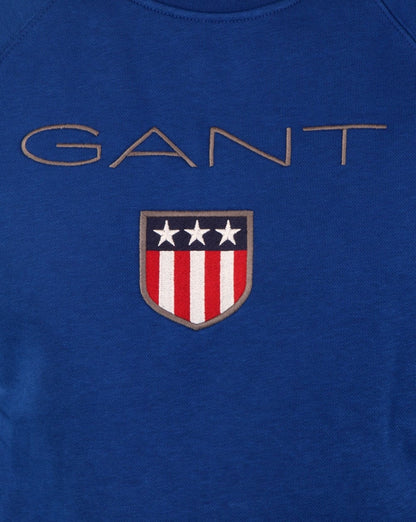 Gant Shield Crew Sweatshirt Yale Blau