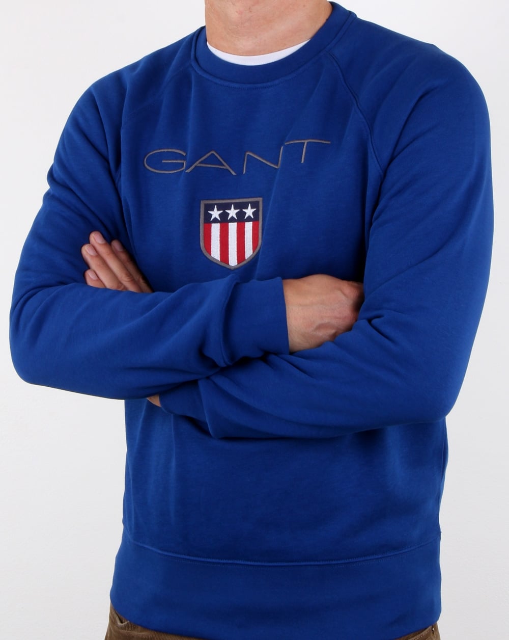 Gant Shield Crew Sweatshirt Yale Blau