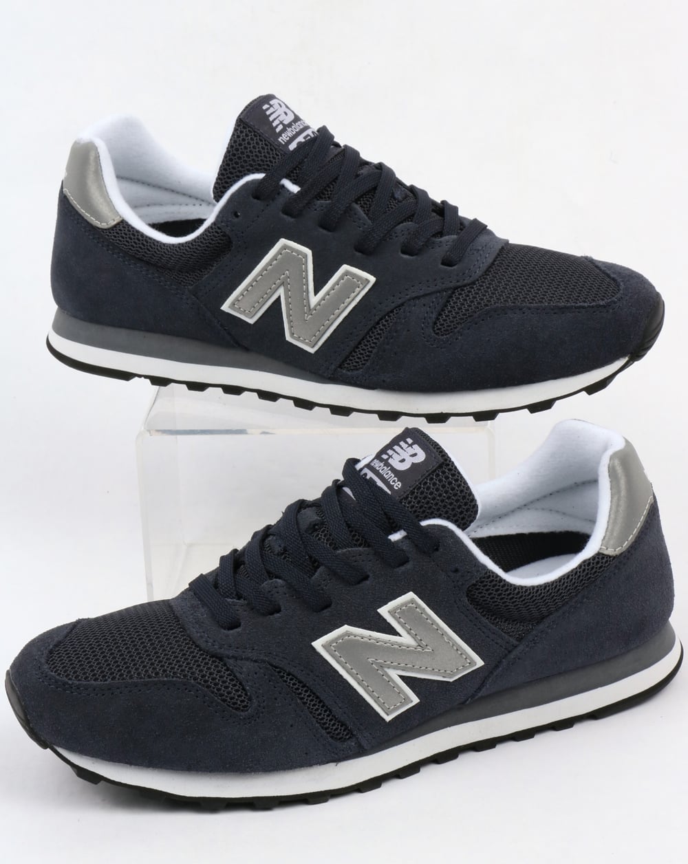 New Balance 373 Modern Classics Sneaker Marineblau/Silber
