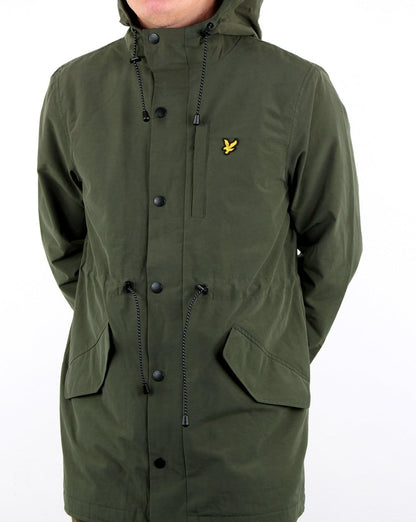 Lyle And Scott Microfleece-Parka Blattgrün