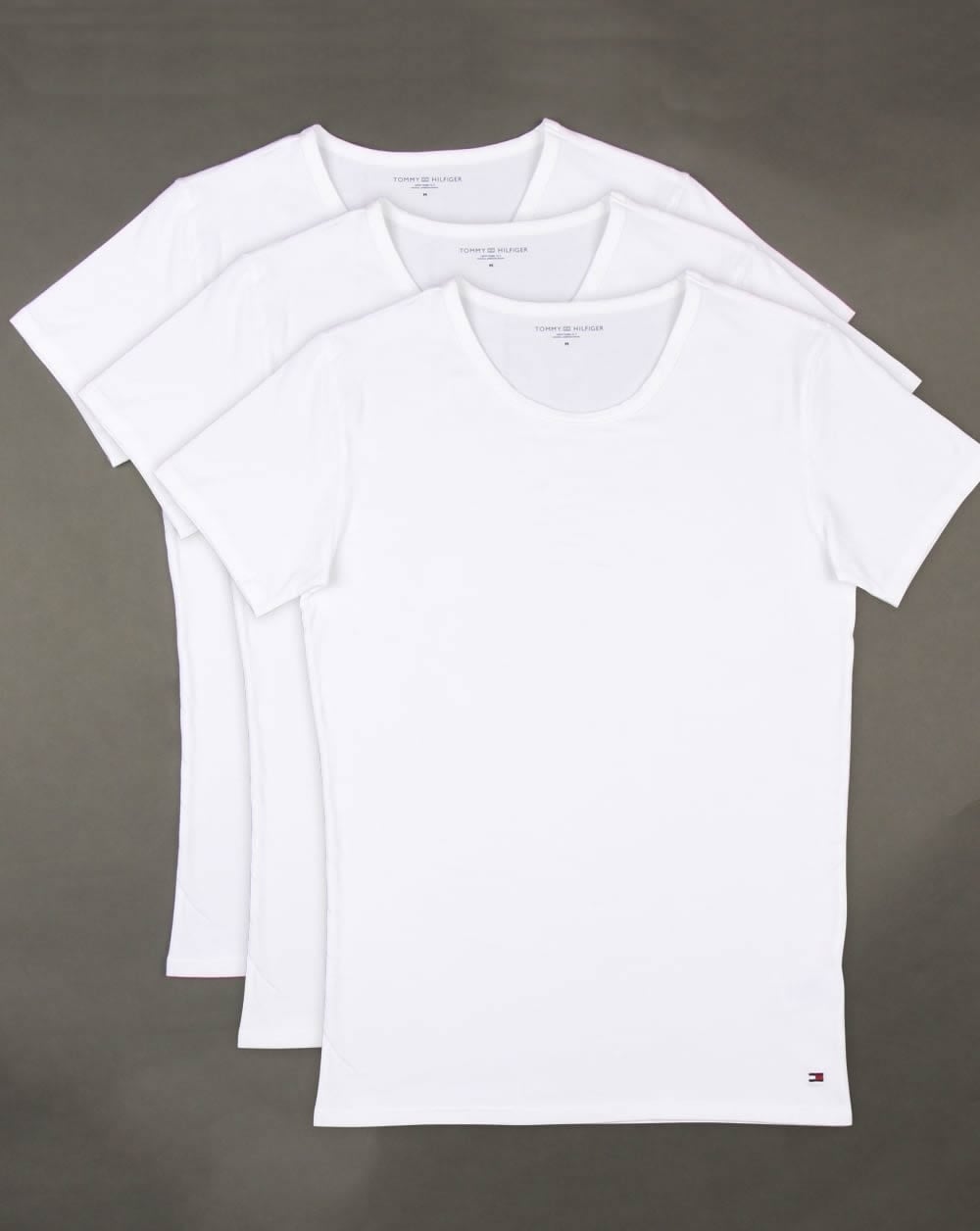 Tommy Hilfiger Premium Essentials 3er-Pack T-Shirts Weiß