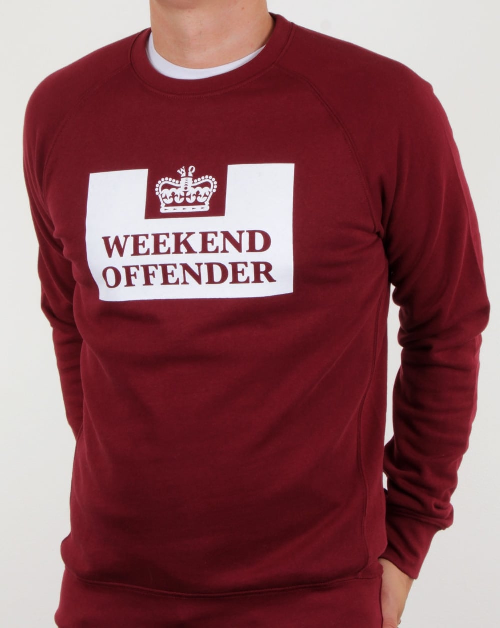 Weekend Offender Penitentiary Sweatshirt Granatrot