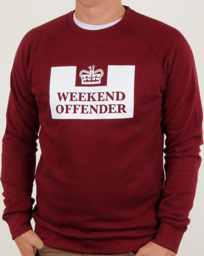 Weekend Offender Penitentiary Sweatshirt Granatrot