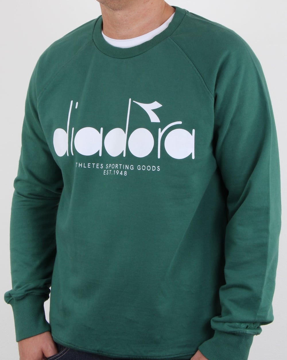 Diadora Logo Sweatshirt Grün