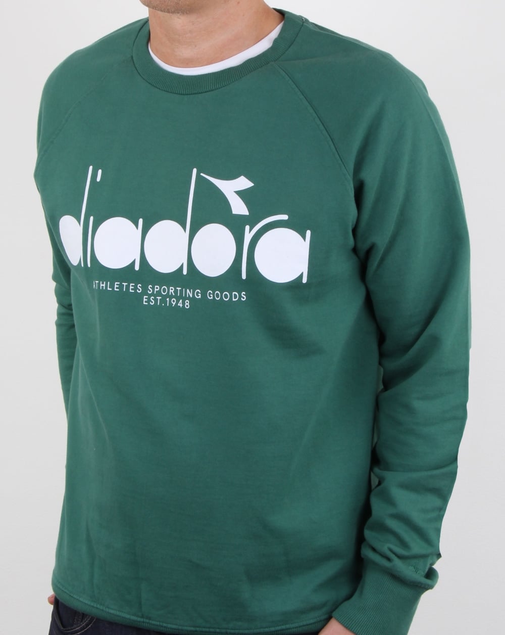 Diadora Logo Sweatshirt Grün