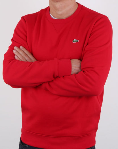 Lacoste Rundhals-Sweatshirt Rot