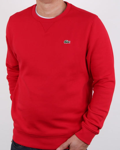 Lacoste Rundhals-Sweatshirt Rot