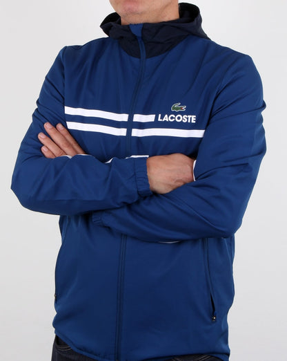 Lacoste Kapuzenjacke Marino/Marineblau/Weiß