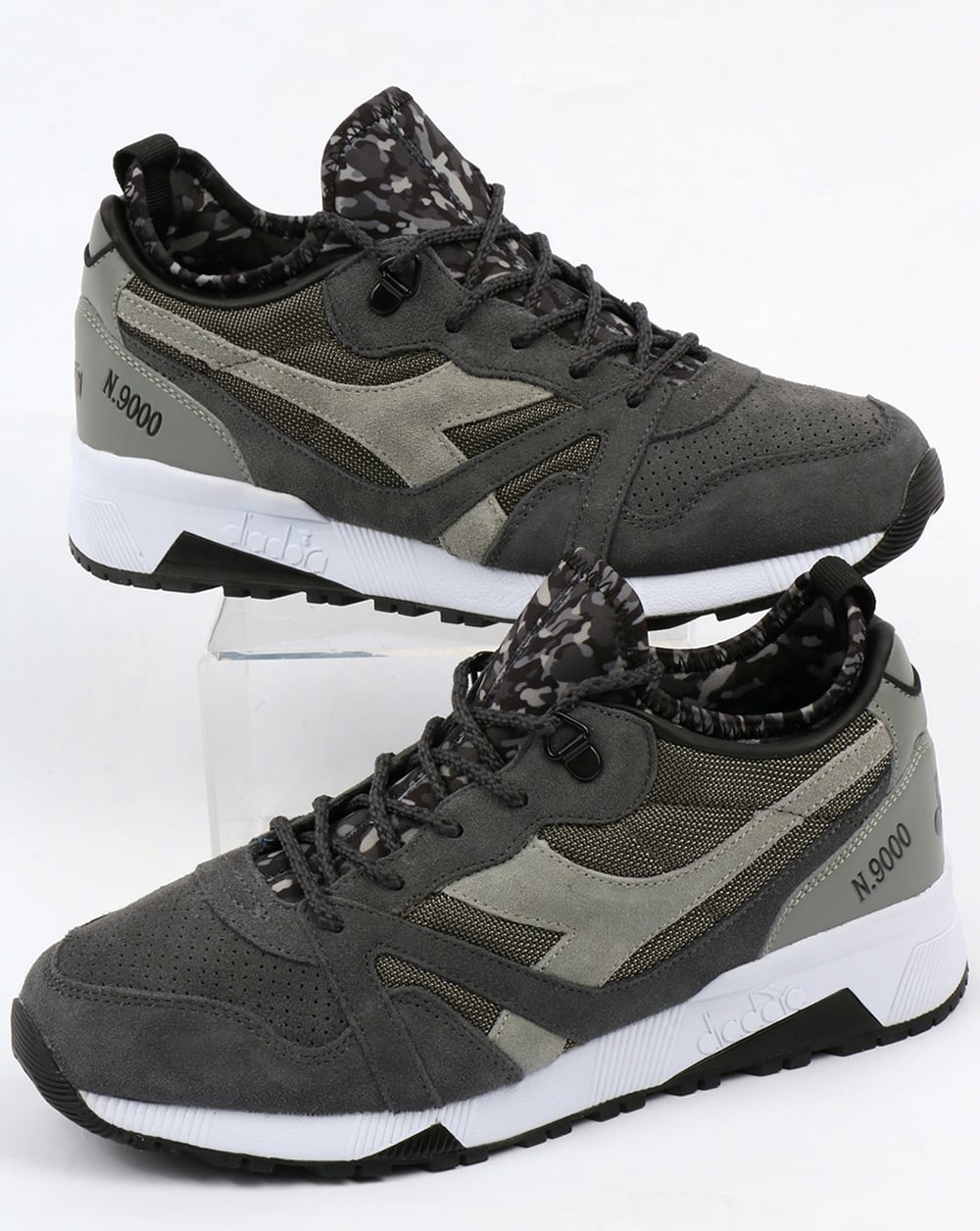Diadora N9000 Camo Socken Turnschuhe Grau