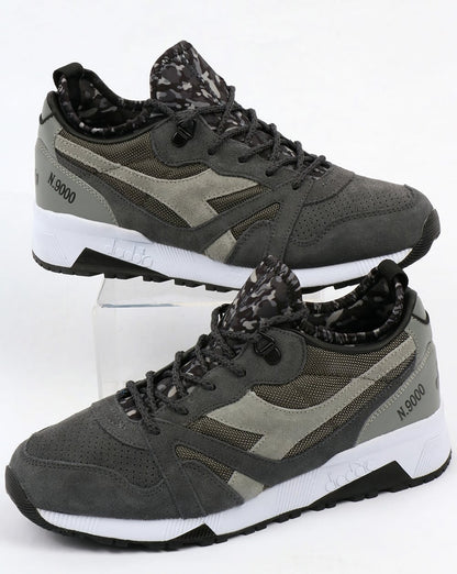 Diadora N9000 Camo Socken Turnschuhe Grau