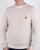 Lyle And Scott Crew Neck Lambswool Blend Jumper Sandy Marl