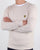 Lyle And Scott Crew Neck Lambswool Blend Jumper Sandy Marl