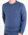 Lyle And Scott Crew Neck Lambswool Blend Jumper Mist Blue Marl