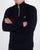 Lacoste Wool 1/4 Zip Jumper Navy