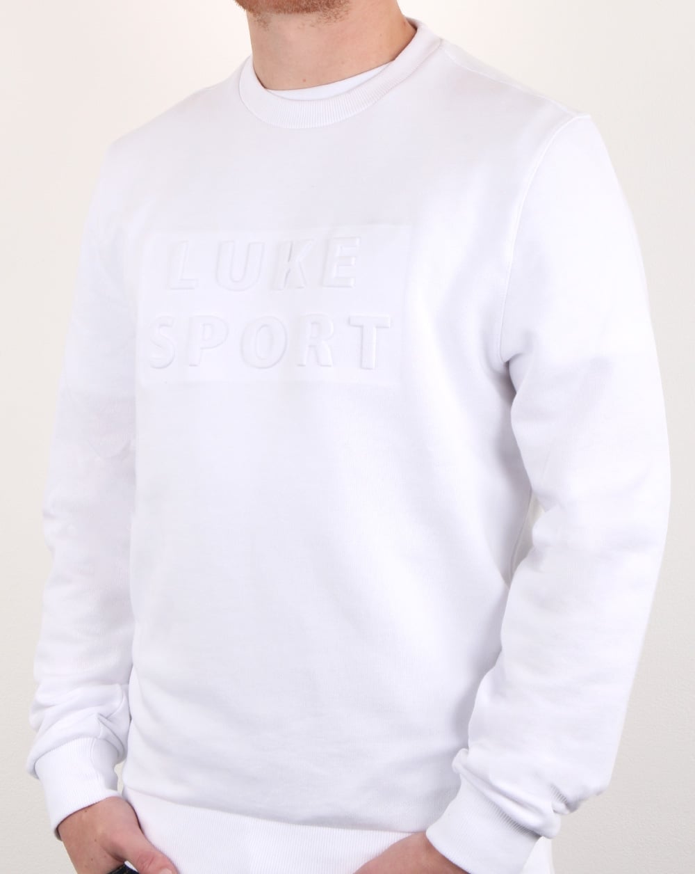 Luke Lewis Sport 3D Rundhalsausschnitt Weiß