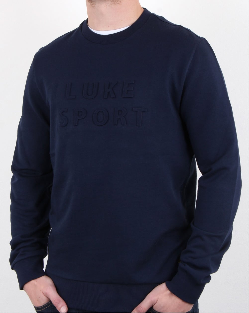 Luke Lewis Sport 3D Rundhalsausschnitt Dunkelmarine