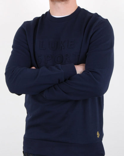 Luke Lewis Sport 3D Rundhalsausschnitt Dunkelmarine