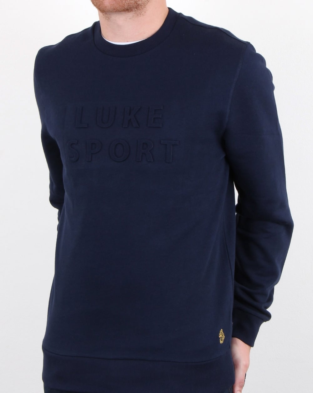 Luke Lewis Sport 3D Rundhalsausschnitt Dunkelmarine