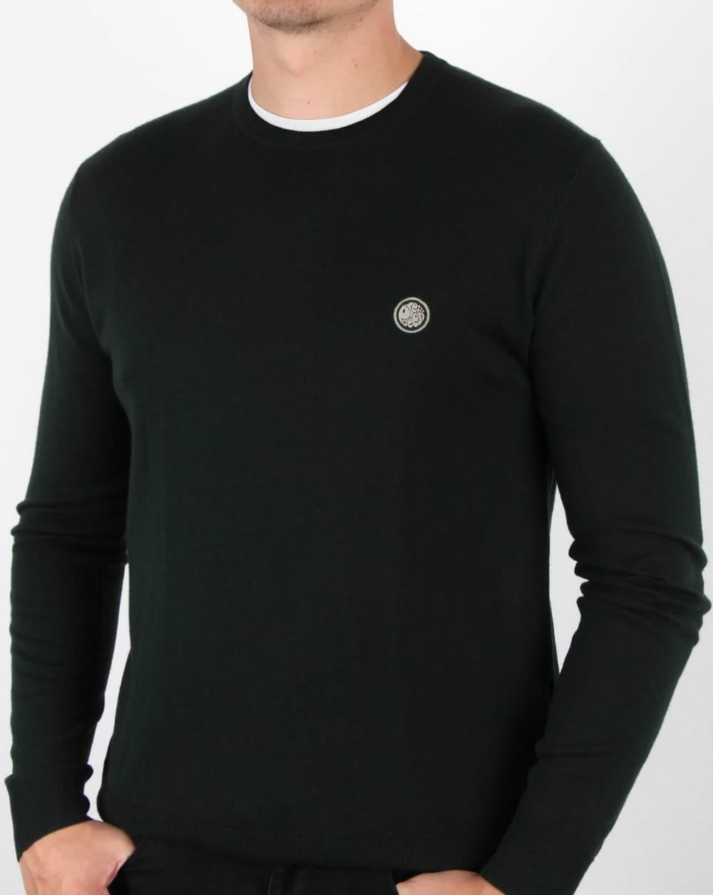 Pretty Green Hinchcliffe Rundhalspullover Grün