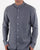 Tommy Hilfiger Grandad Collar Shirt Dark Indigo