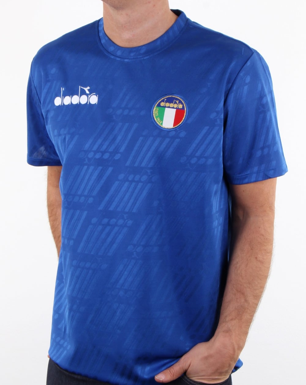 Diadora Rb94 Italia T-Shirt Olympia Blau