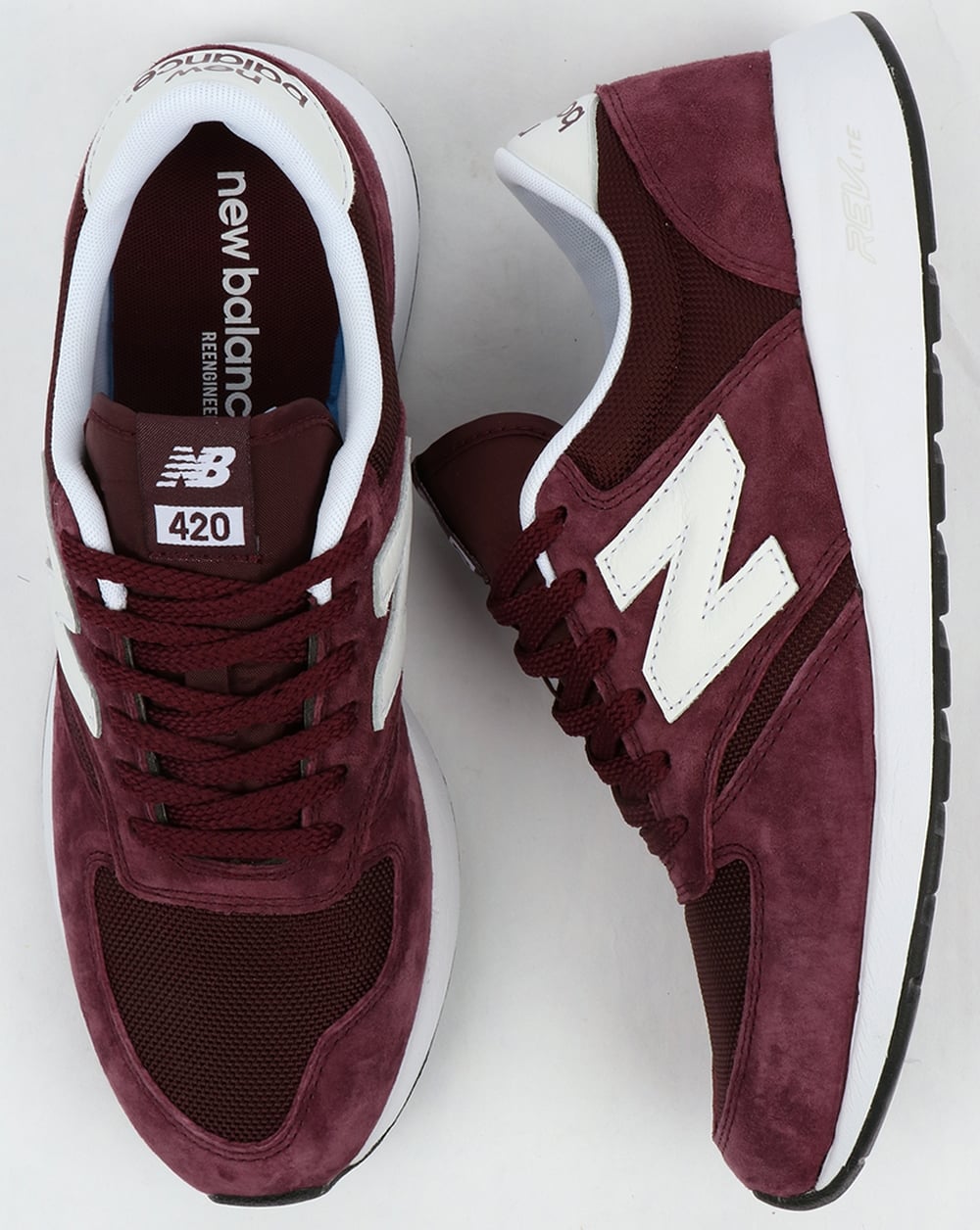 New Balance 420 Re-engineered Sneaker Burgunderrot