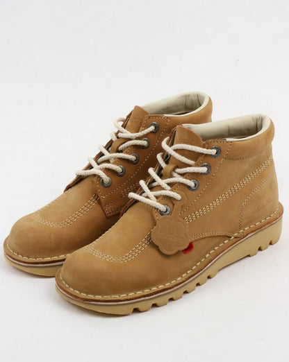 Kickers – Kick Hi – Stiefel aus hellbraunem Nubukleder