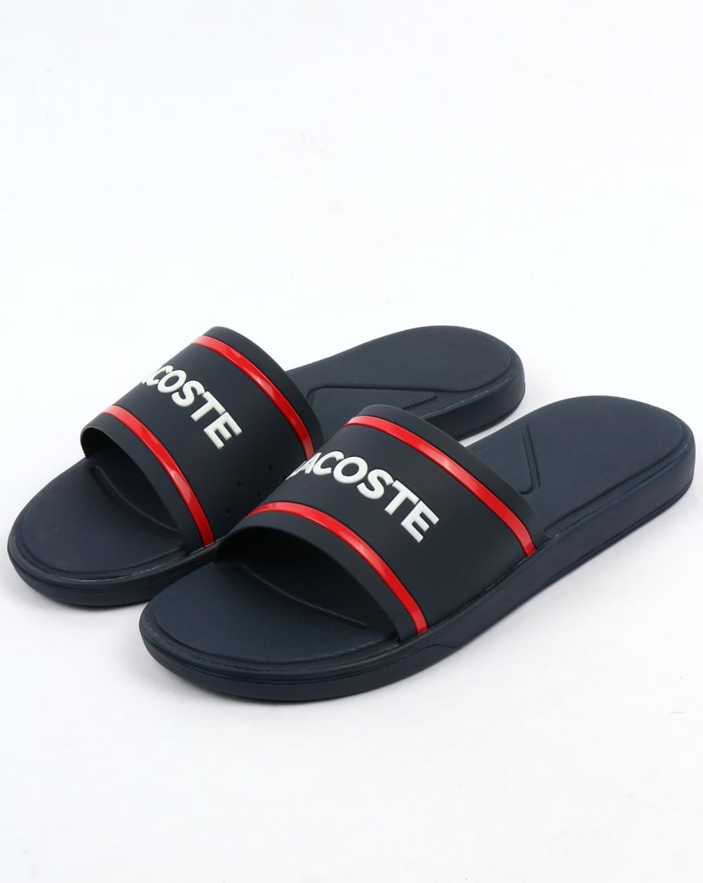 Lacoste Footwear L.30 Slider Marineblau/Rot