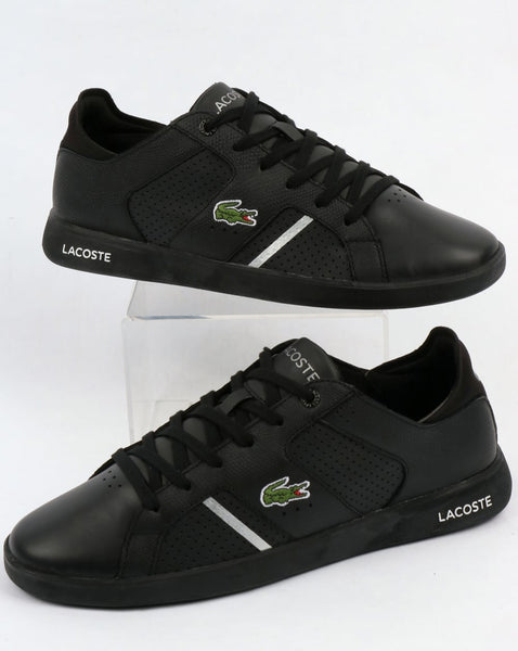 Lacoste Novas Trainers Black/Silver