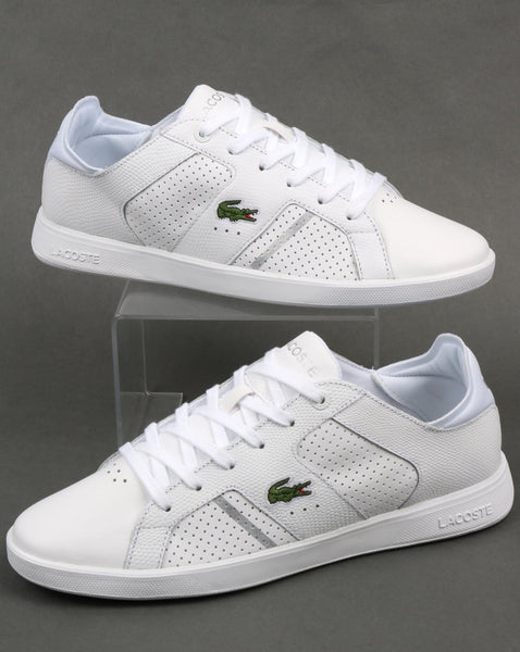 Lacoste Novas Trainers White/Silver