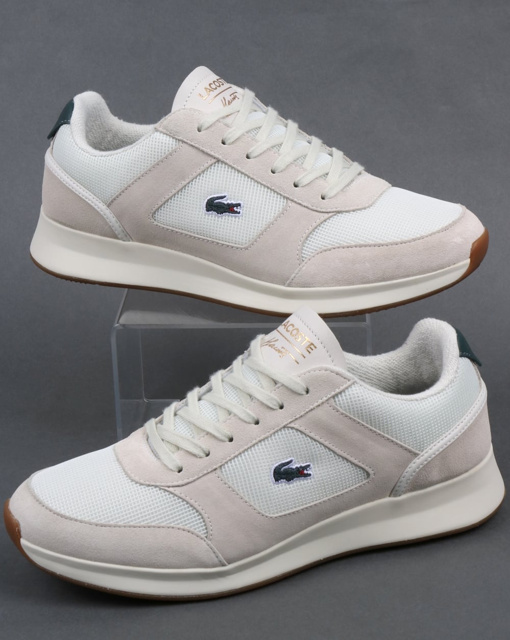 Lacoste Joggeur Sneakers Off White/Grün