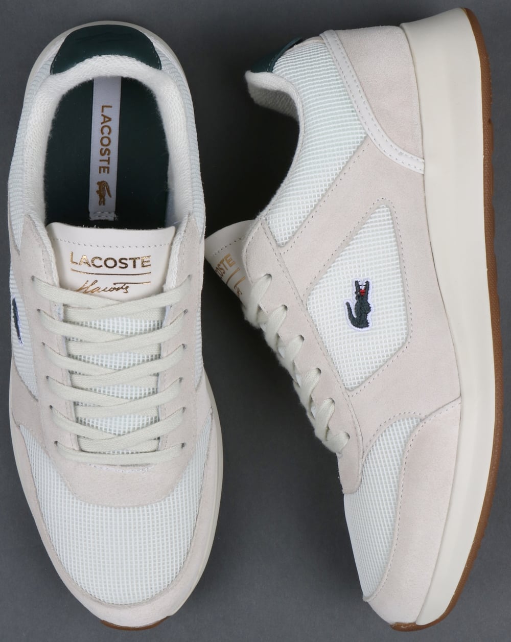 Lacoste Joggeur Sneakers Off White/Grün